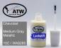 Preview: Chevrolet, Medium Gray Metallic, 15C / WA9285: 20ml Lackstift, von ATW Autoteile West.